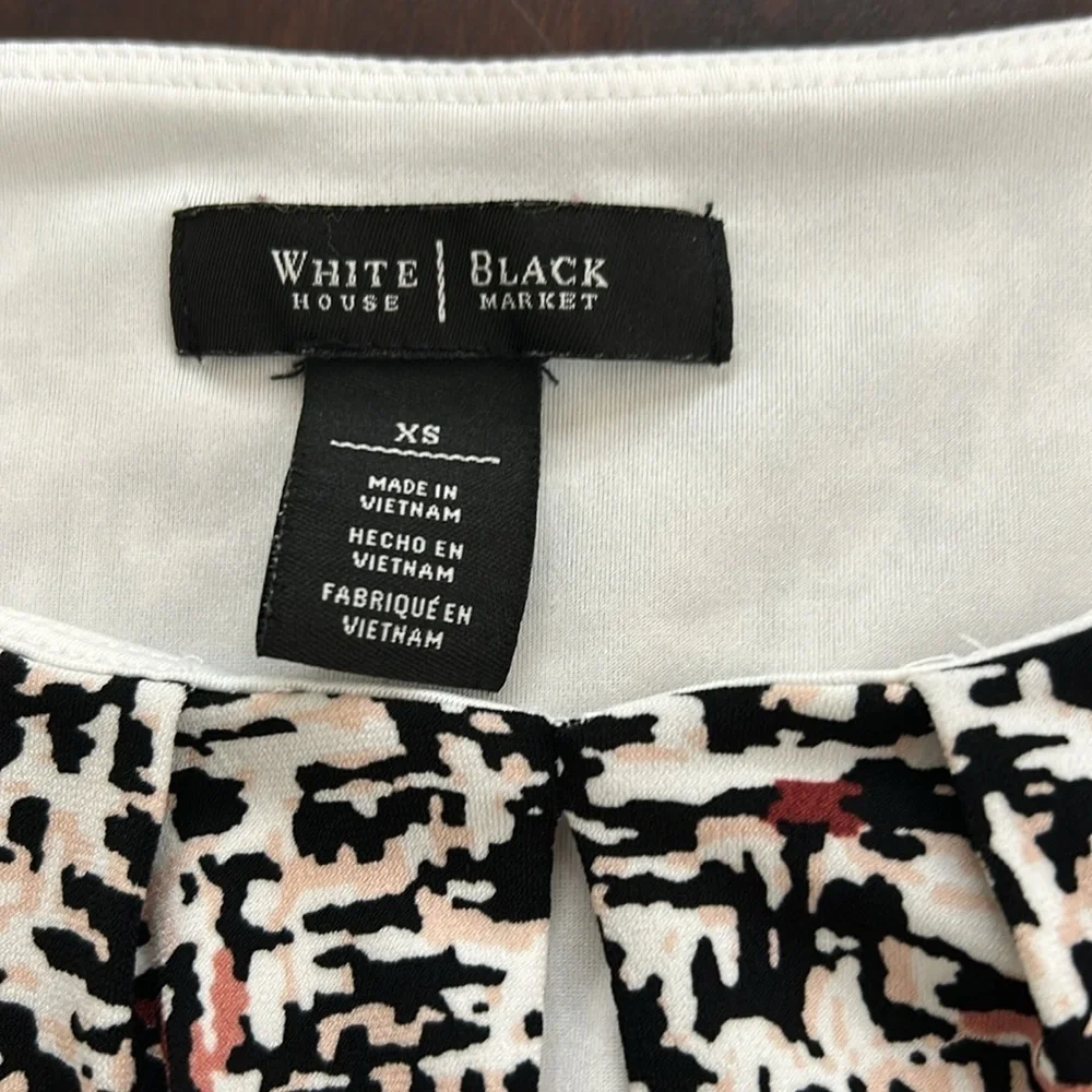 Kasper Women's Black and White Blouse